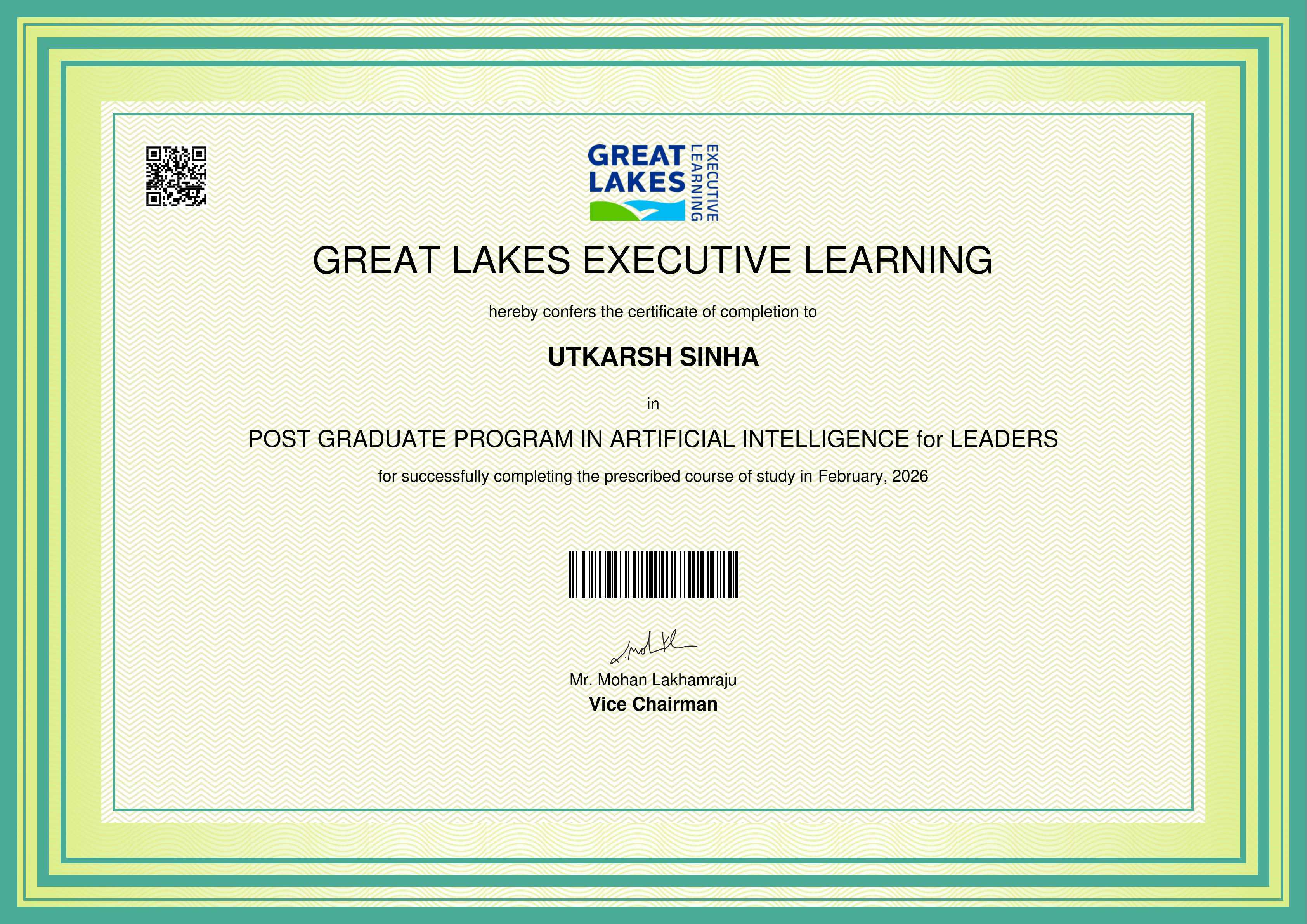 Certificate 1